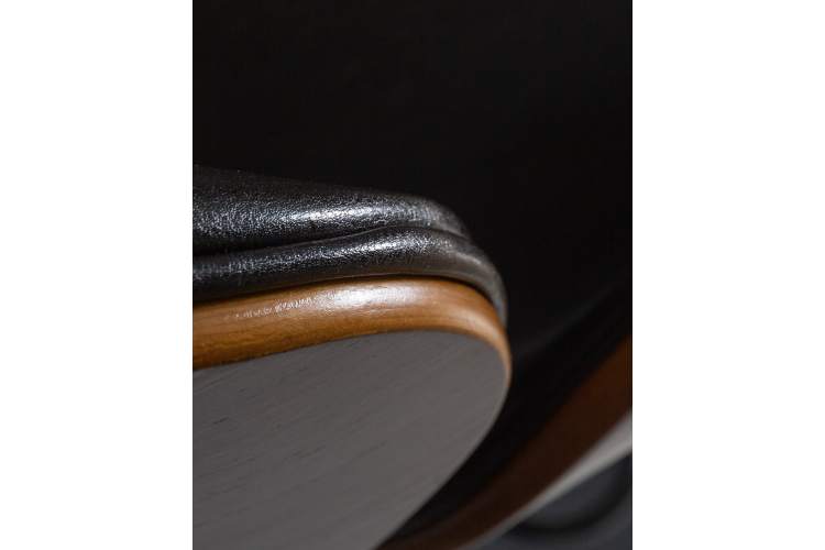 Набор 2 шт Стул барный DOBRIN JACK BLACK, цвет черный глянец PU ABD 002-2