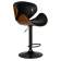 Набор 2 шт Стул барный DOBRIN JACK BLACK, цвет черный глянец PU ABD 002