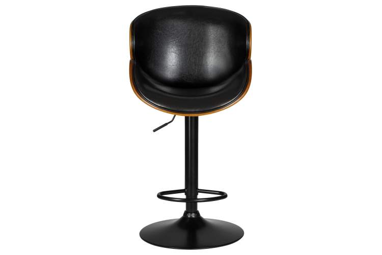 Набор 2 шт Стул барный DOBRIN JACK BLACK, цвет черный глянец PU ABD 002-8