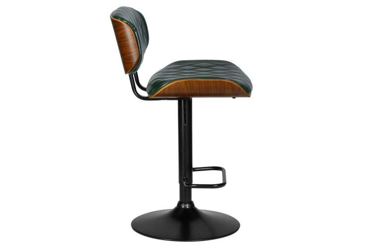 Стул барный DOBRIN MORGAN, цвет зеленый глянец PU 1890-14-2