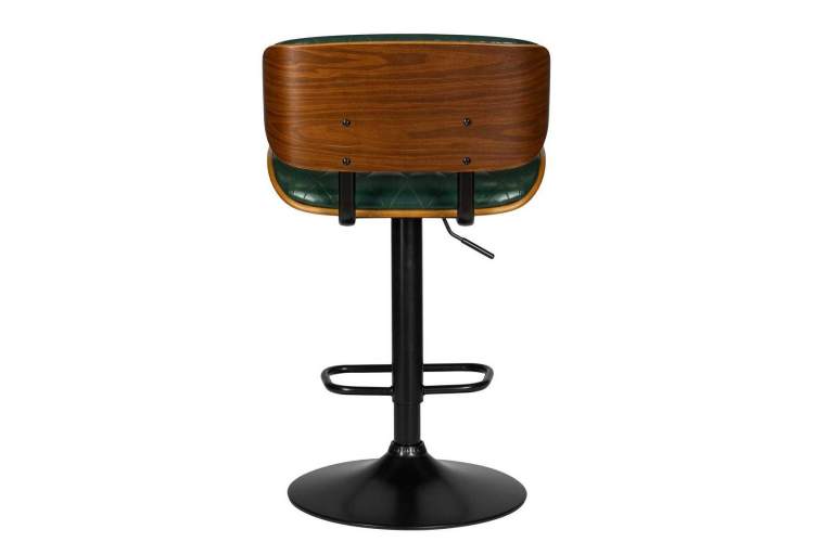 Стул барный DOBRIN MORGAN, цвет зеленый глянец PU 1890-14-4
