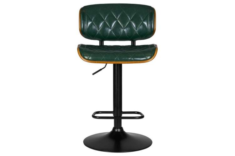 Стул барный DOBRIN MORGAN, цвет зеленый глянец PU 1890-14-5