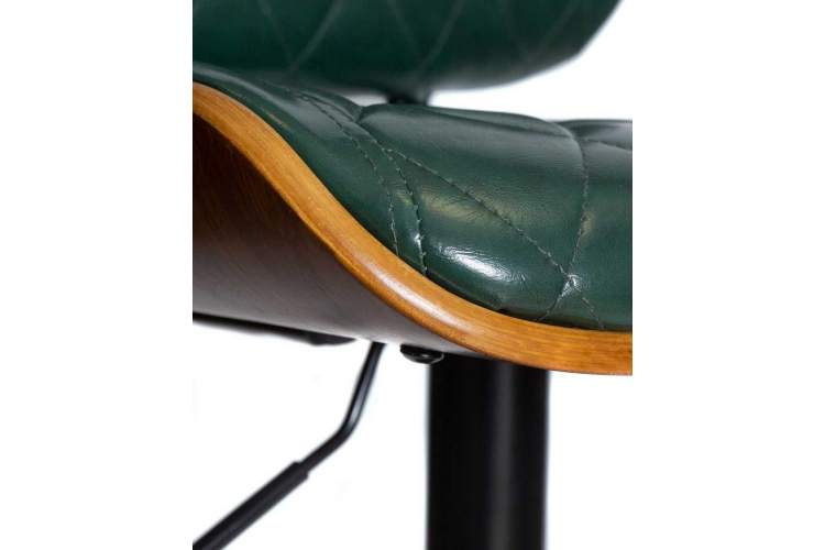 Стул барный DOBRIN MORGAN, цвет зеленый глянец PU 1890-14-7