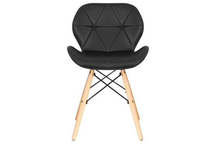 Стул обеденный DOBRIN BUTTERFLY, ножки светлый бук, цвет сиденья чёрный-5