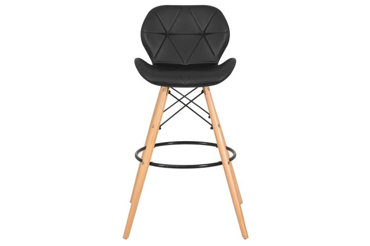 Набор 2 шт Стул барный DOBRIN BUTTERFLY BAR, ножки светлый бук, цвет чёрный-6