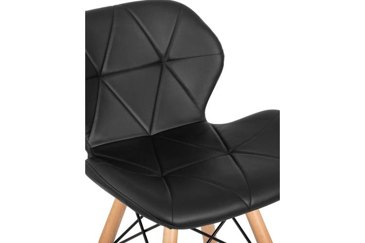 Набор 2 шт Стул барный DOBRIN BUTTERFLY BAR, ножки светлый бук, цвет чёрный-8