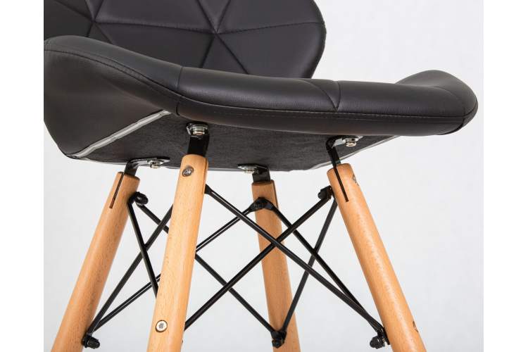 Набор 2 шт Стул барный DOBRIN BUTTERFLY BAR, ножки светлый бук, цвет чёрный-9