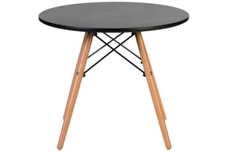 Стол журнальный DOBRIN SHELLEY, ножки светлый бук, цвет чёрный-2