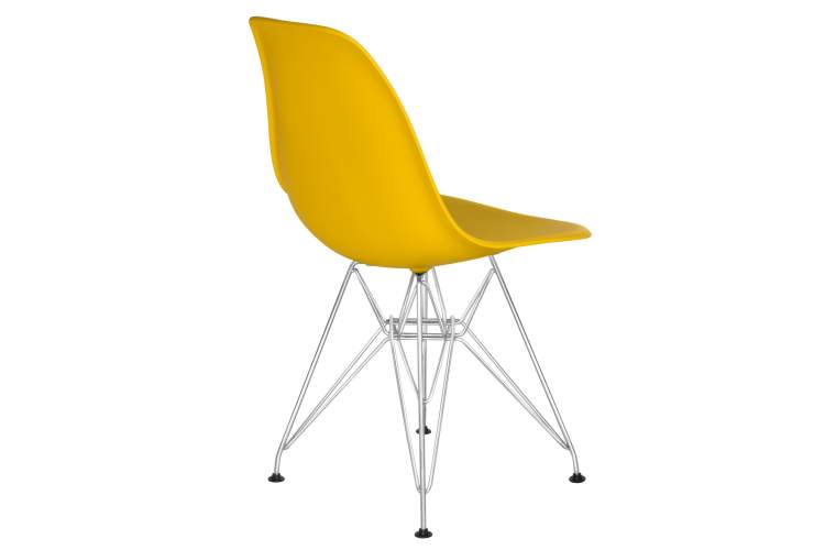 Набор 4 шт Стул обеденный DOBRIN DSR, ножки хром, цвет желтый (Y-01)-4