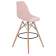 Набор 2 шт Стул барный DOBRIN DSW BAR, ножки светлый бук, цвет сиденья светло-розовый (PK-02)