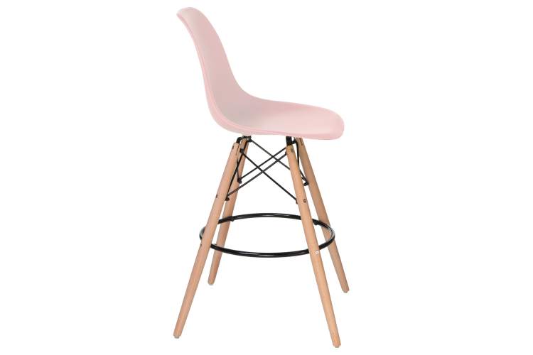 Набор 2 шт Стул барный DOBRIN DSW BAR, ножки светлый бук, цвет сиденья светло-розовый (PK-02)-3