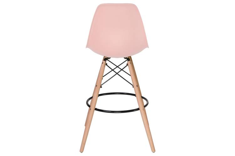 Набор 2 шт Стул барный DOBRIN DSW BAR, ножки светлый бук, цвет сиденья светло-розовый (PK-02)-5