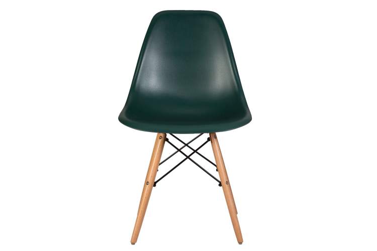 Набор 4 шт Стул обеденный DOBRIN DSW, ножки светлый бук, цвет тёмно-зеленый (G-13)-6