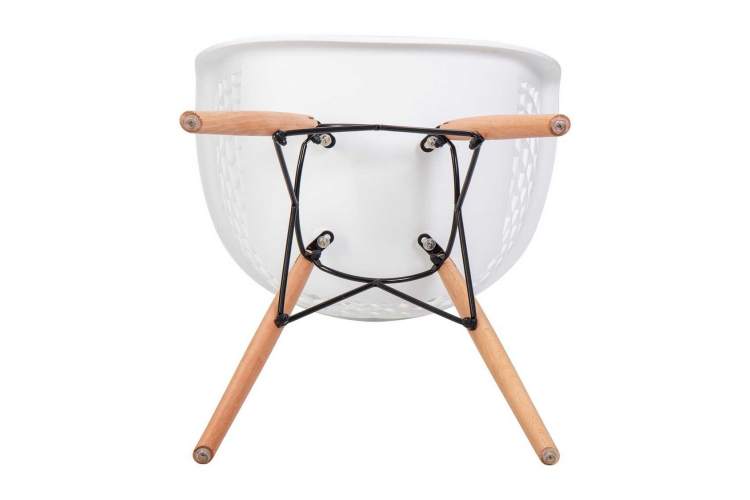 Стул обеденный DOBRIN SAMWELL, ножки светлый бук, цвет белый (W-02)-7