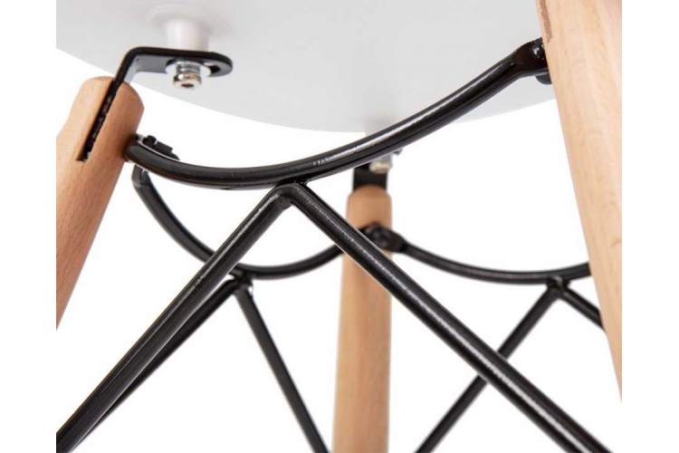 Стул обеденный DOBRIN SAMWELL, ножки светлый бук, цвет белый (W-02)-10