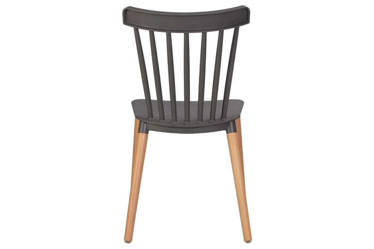 Стул обеденный DOBRIN THEO, ножки светлый бук, цвет темно-серый (GR-04)-4