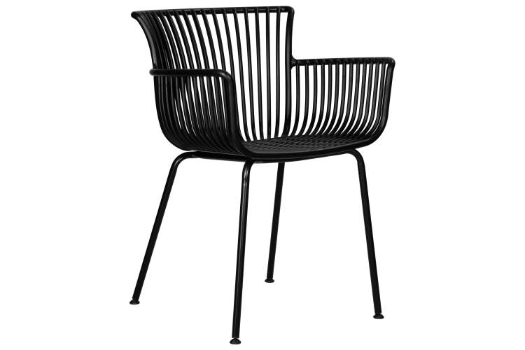 Стул обеденный DOBRIN ROSS, черный (B-03) без подушки