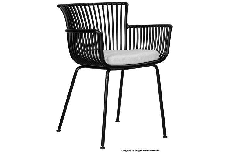 Стул обеденный DOBRIN ROSS, черный (B-03) без подушки-6