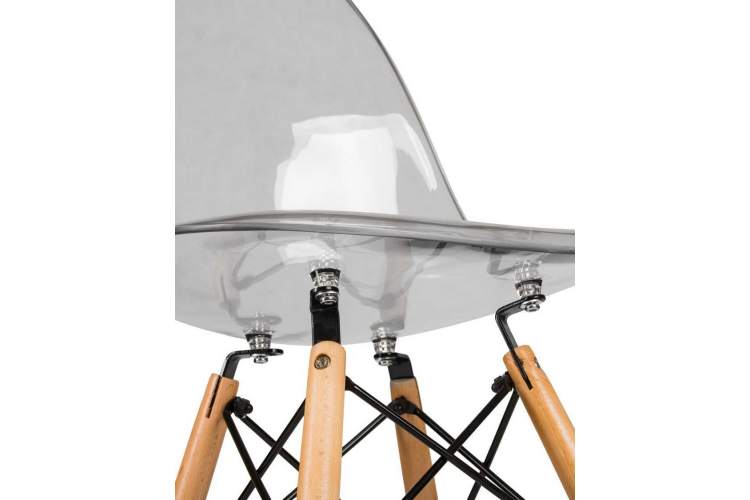 Стул обеденный DOBRIN DSW CASPER, ножки светлый бук, цвет прозрачный-6