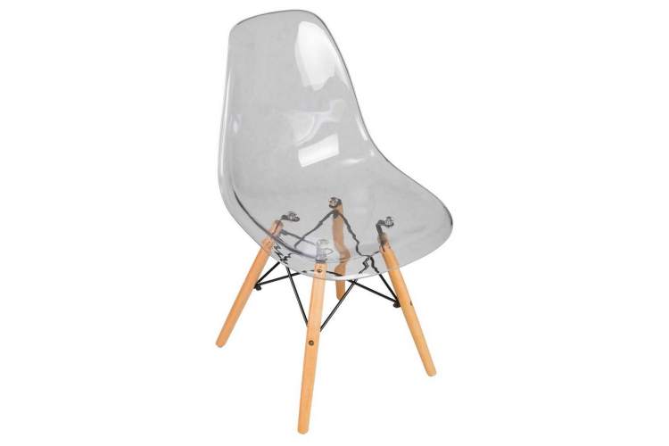 Стул обеденный DOBRIN DSW CASPER, ножки светлый бук, цвет прозрачный-7