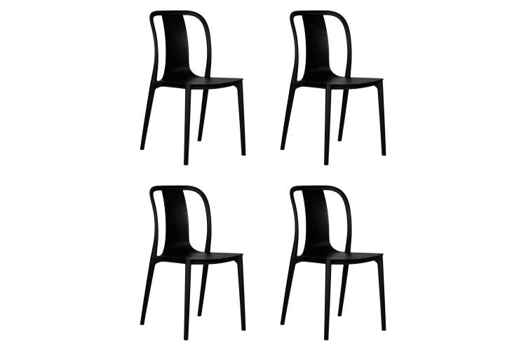 Набор 4 шт Стул обеденный DOBRIN ADAM, черный