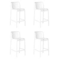 Набор 4 шт Стул полубарный DOBRIN CHLOE, белый