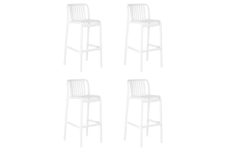 Набор 4 шт Стул барный DOBRIN CHLOE BAR, белый