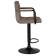 Стул барный DOBRIN KRUGER ARM BLACK, какао вельвет (LAR-E2041-05)