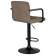 Стул барный DOBRIN KRUGER ARM BLACK, какао вельвет (LAR-E2041-05)
