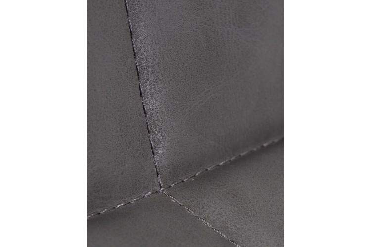 Стул обеденный DOBRIN MARK, черные ножки, серая антрацитовая винтажная экокожа (RU-08)-9