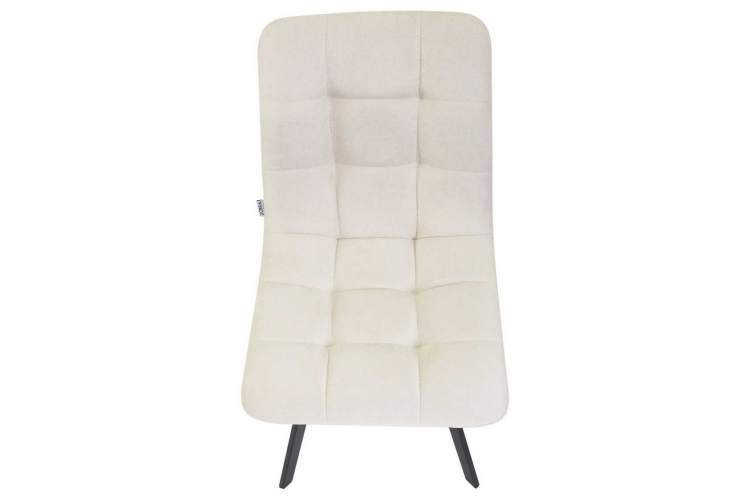 Стул обеденный DOBRIN ALEX SQUARE, черные матовые ножки, кремовая ткань (UF860-01B)-7