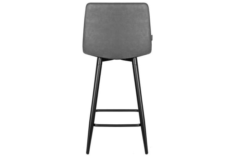 Стул полубарный DOBRIN OLIVIA, черные матовые ножки, серая антрацитовая винтажная экокожа (RU-08)-4
