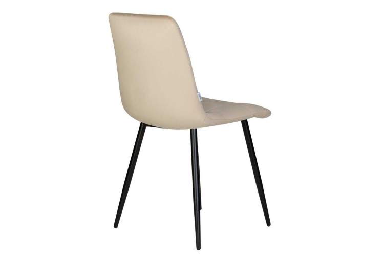Стул обеденный DOBRIN CHILLY, Бежевый Holland 07, основание черный-4