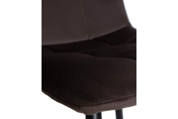 Набор 4 шт Стул обеденный DOBRIN CHILLY, Эспрессо Holland 74, основание черное-9