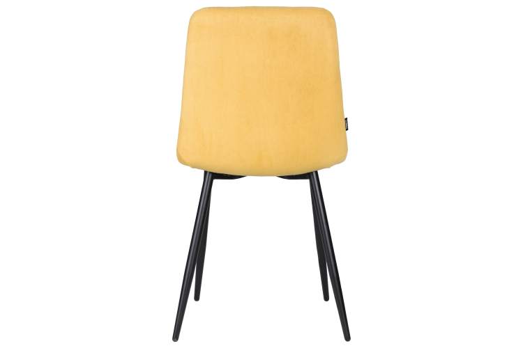 Набор 4 шт Стул обеденный DOBRIN CHILLY ROMBO, Горчичный Simple 15, основание черное-5