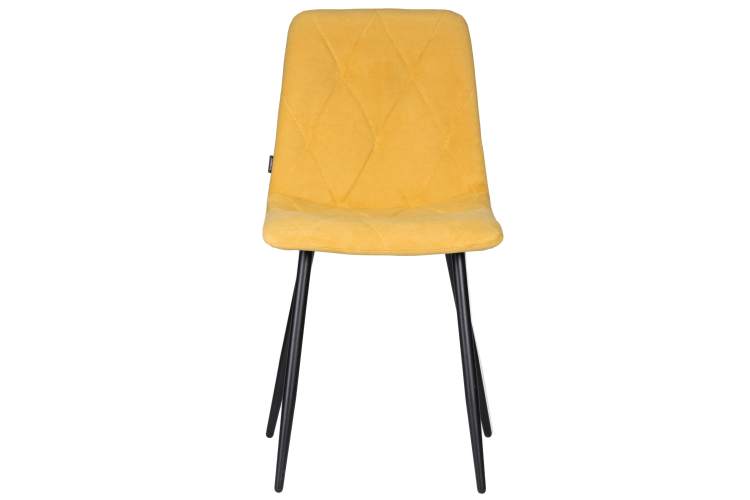 Набор 4 шт Стул обеденный DOBRIN CHILLY ROMBO, Горчичный Simple 15, основание черное-6
