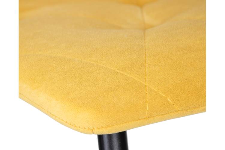 Набор 4 шт Стул обеденный DOBRIN CHILLY ROMBO, Горчичный Simple 15, основание черное-8