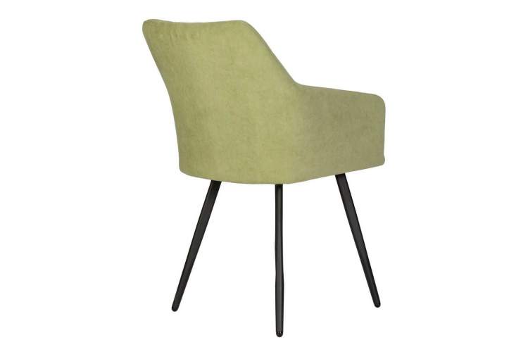 Стул обеденный DOBRIN ROBY, ЭМАЛЬ ЧЕРНЫЙ МУАР велюр Catania Forest-3