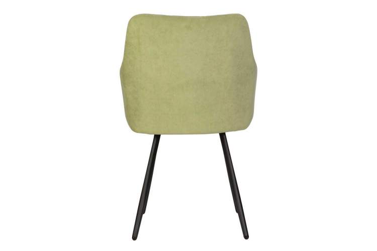 Стул обеденный DOBRIN ROBY, ЭМАЛЬ ЧЕРНЫЙ МУАР велюр Catania Forest-4