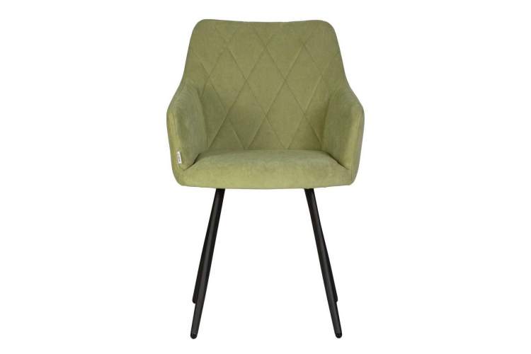 Стул обеденный DOBRIN ROBY, ЭМАЛЬ ЧЕРНЫЙ МУАР велюр Catania Forest-5