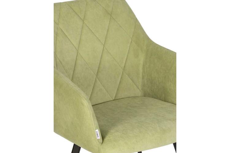 Стул обеденный DOBRIN ROBY, ЭМАЛЬ ЧЕРНЫЙ МУАР велюр Catania Forest-7