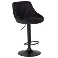 Стул барный LOGAN BLACK, черный велюр (MJ9-101) Стул барный LOGAN BLACK, черный велюр (MJ9-101)