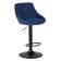 Набор 2 шт Стул барный DOBRIN LOGAN BLACK, синий велюр (MJ9-117)