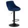 Набор 2 шт Стул барный DOBRIN LOGAN BLACK, синий велюр (MJ9-117)