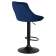Набор 2 шт Стул барный DOBRIN LOGAN BLACK, синий велюр (MJ9-117)