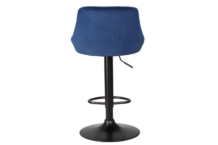 Набор 2 шт Стул барный DOBRIN LOGAN BLACK, синий велюр (MJ9-117)-5