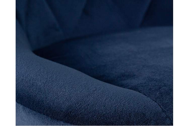 Набор 2 шт Стул барный DOBRIN LOGAN BLACK, синий велюр (MJ9-117)-7