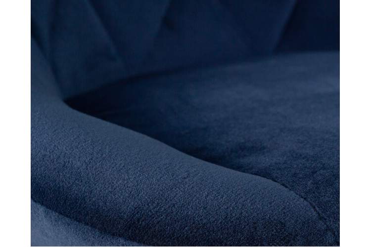 Набор 2 шт Стул барный DOBRIN LOGAN BLACK, синий велюр (MJ9-117)-8