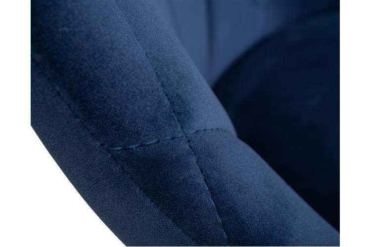 Набор 2 шт Стул барный DOBRIN LOGAN BLACK, синий велюр (MJ9-117)-9