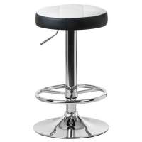 Табурет барный BRUNO, бело-чёрный Табурет барный BRUNO, бело-чёрный